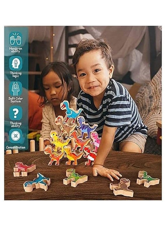 MOPANIRAJ Dinosaur Stacking Toys|Fun Toys for 3-7 Year Old Boys |Birthday Gift for Boys and Girls| Toddler and Family Puzzle | Blocks Toy for Preschool - Image 4